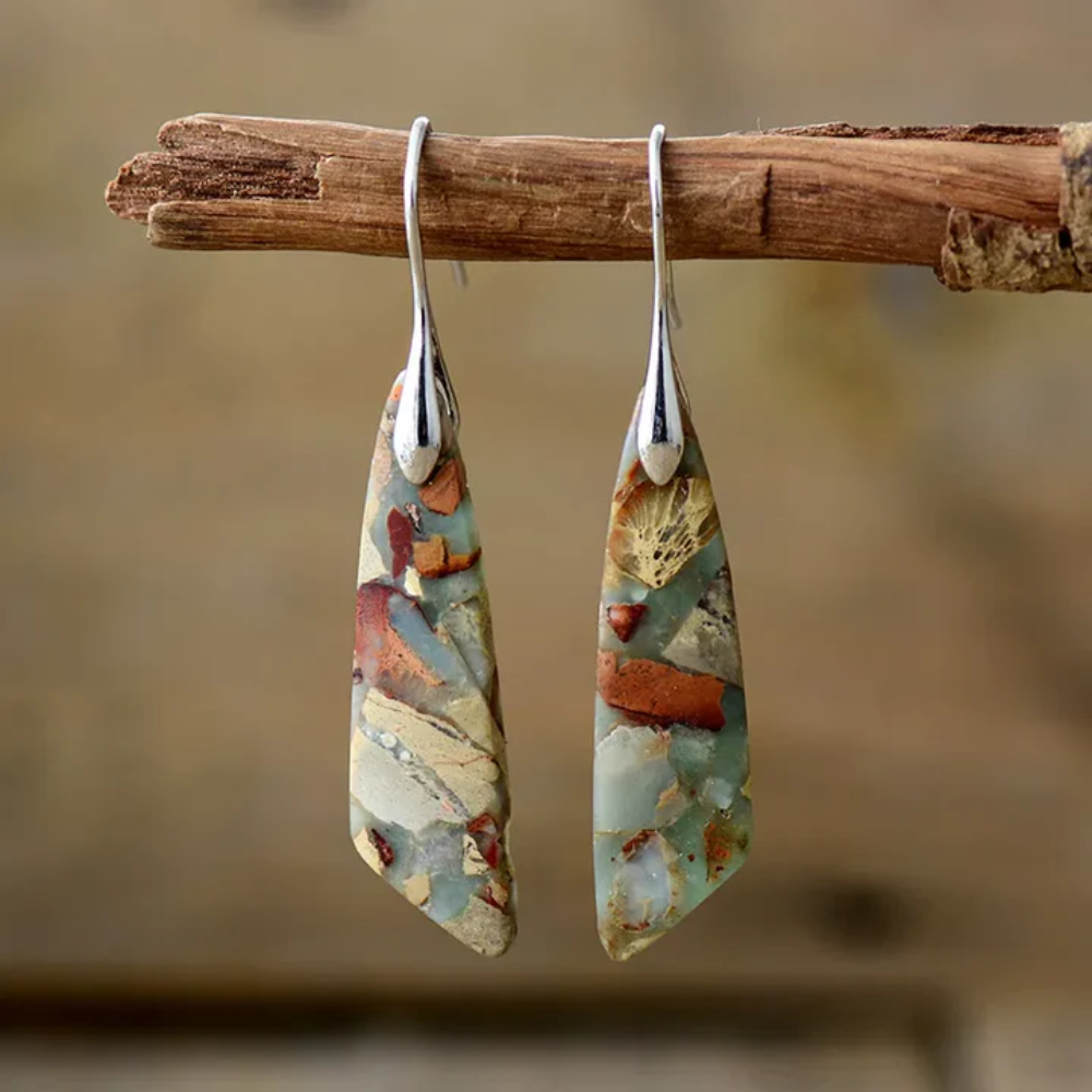 The Marlowe Vintage Nature Stone Earrings