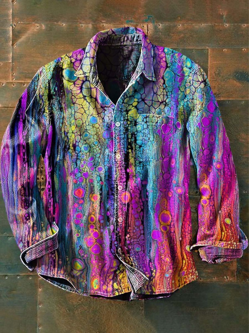 GIOVANNI | PATCHWORK SHIRT WITH PRACTICAL POCKET