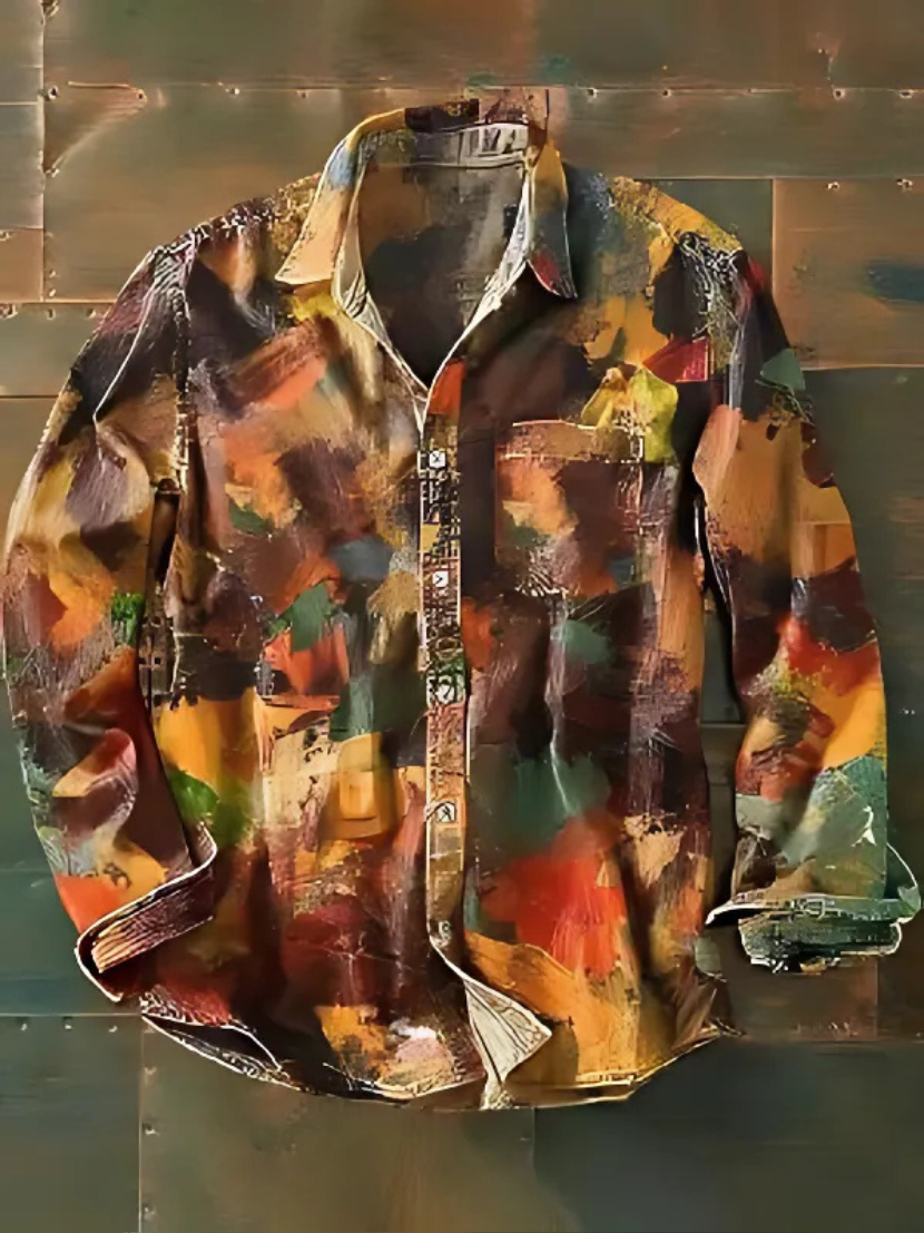TOMMASO | PATCHWORK SHIRT WITH PRACTICAL POCKET