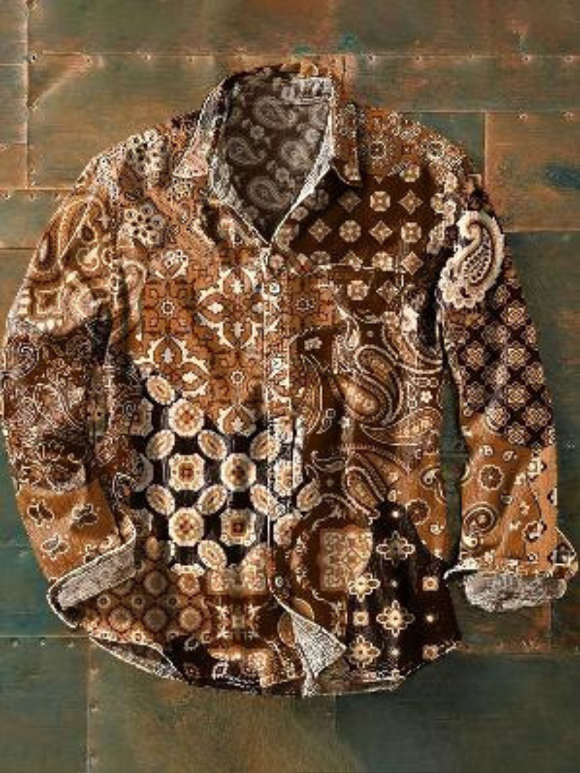 RICCARDO | PATCHWORK SHIRT WITH PRACTICAL POCKET