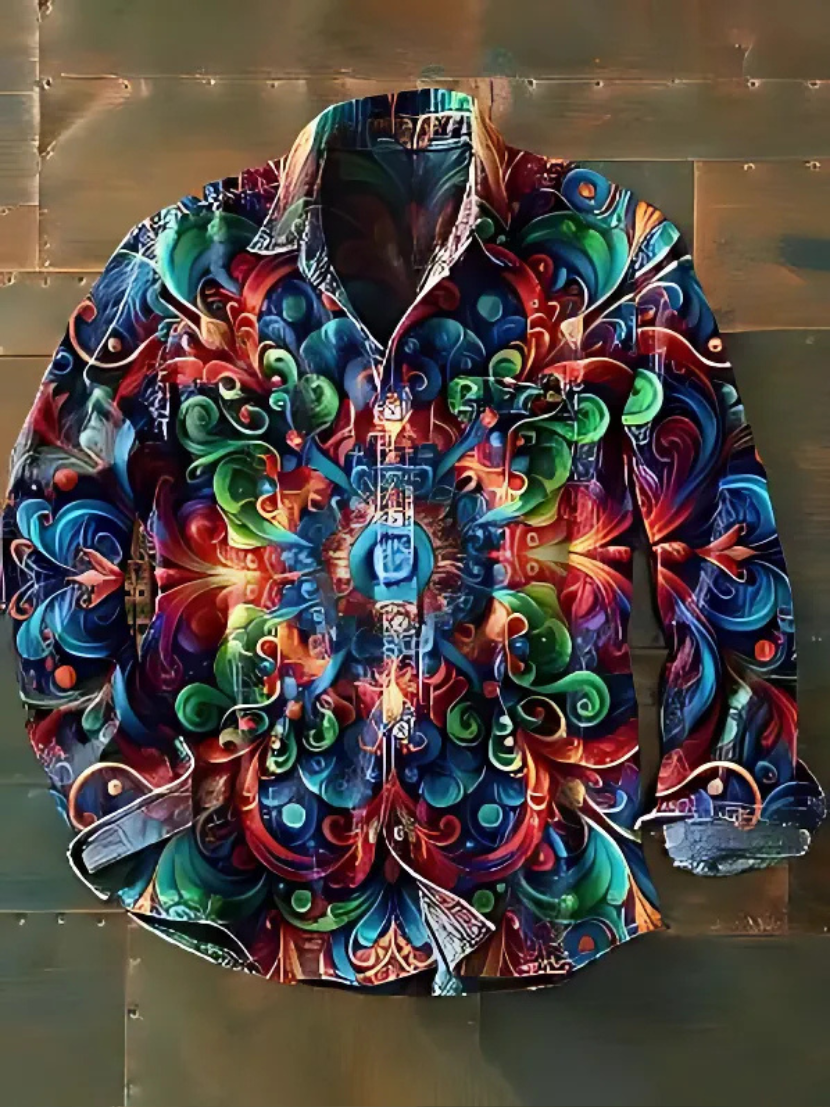 DOMENICO | PATCHWORK SHIRT WITH PRACTICAL POCKET