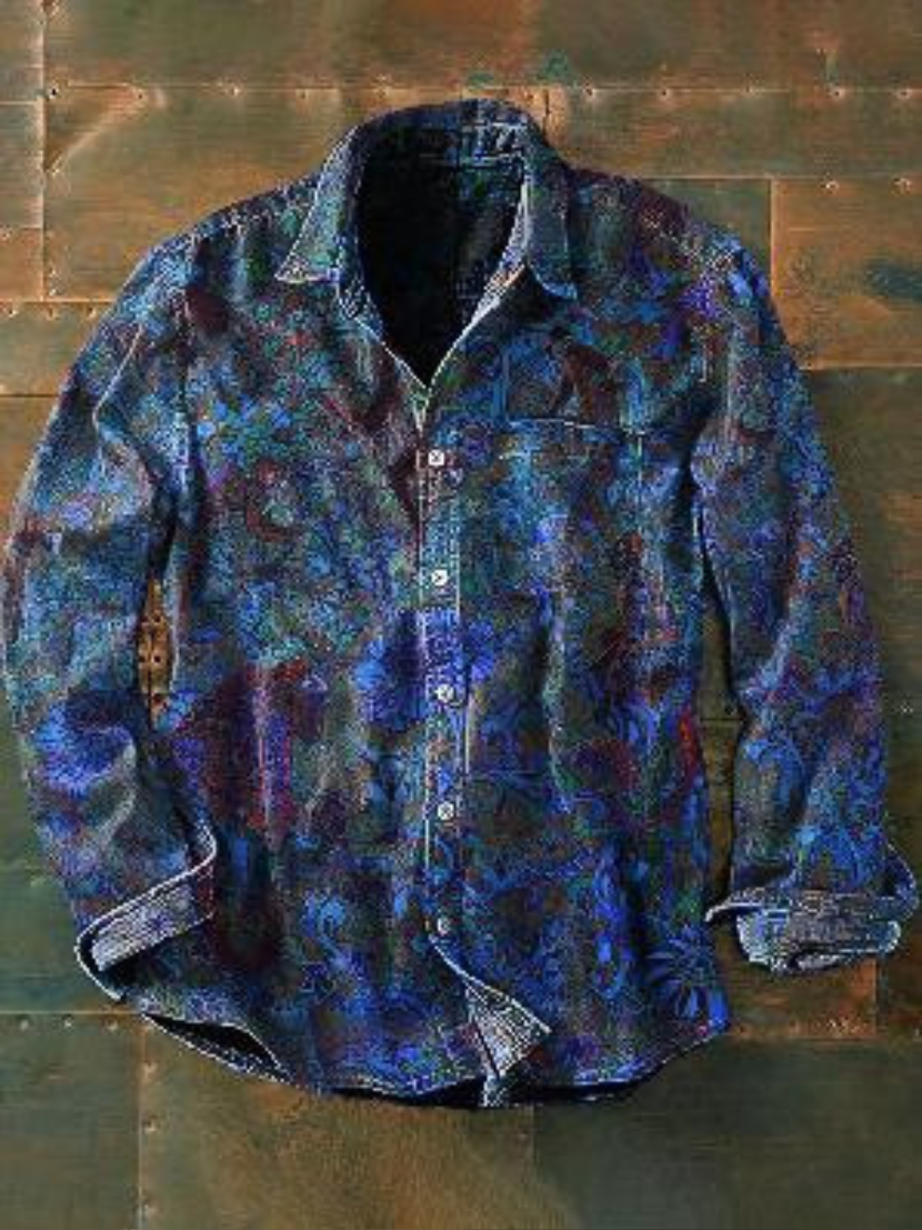 LUIGI | PATCHWORK SHIRT WITH PRACTICAL POCKET