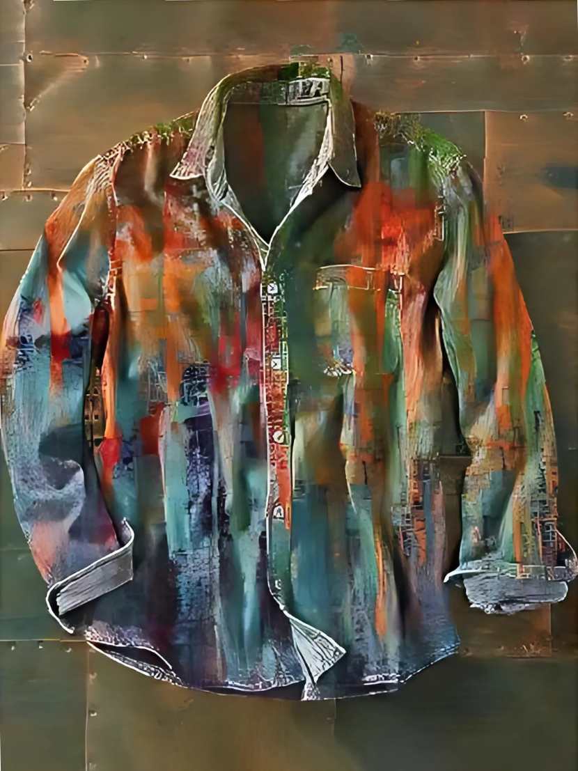 SALVATORE | PATCHWORK SHIRT WITH PRACTICAL POCKET