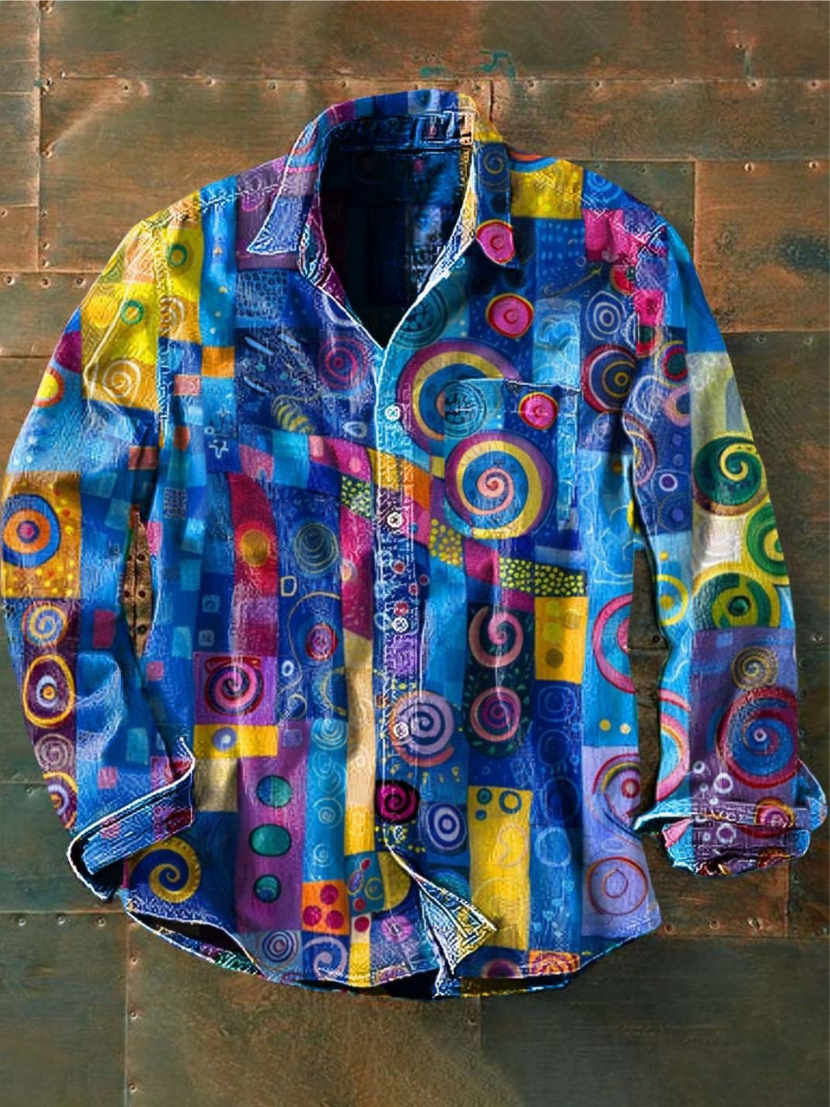 MARTINO | PATCHWORK SHIRT WITH PRACTICAL POCKET