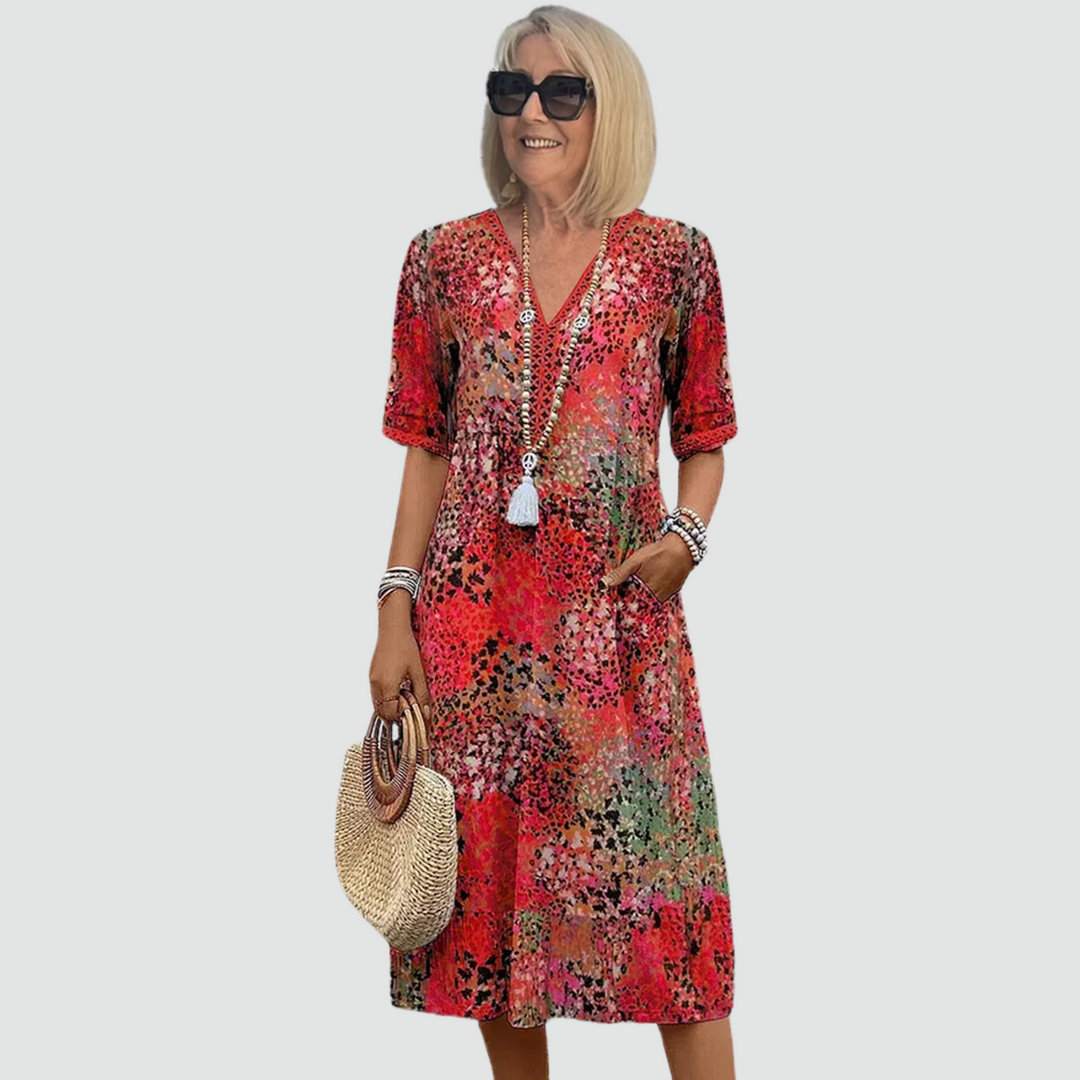 Layla - Vibrant Midi Dress