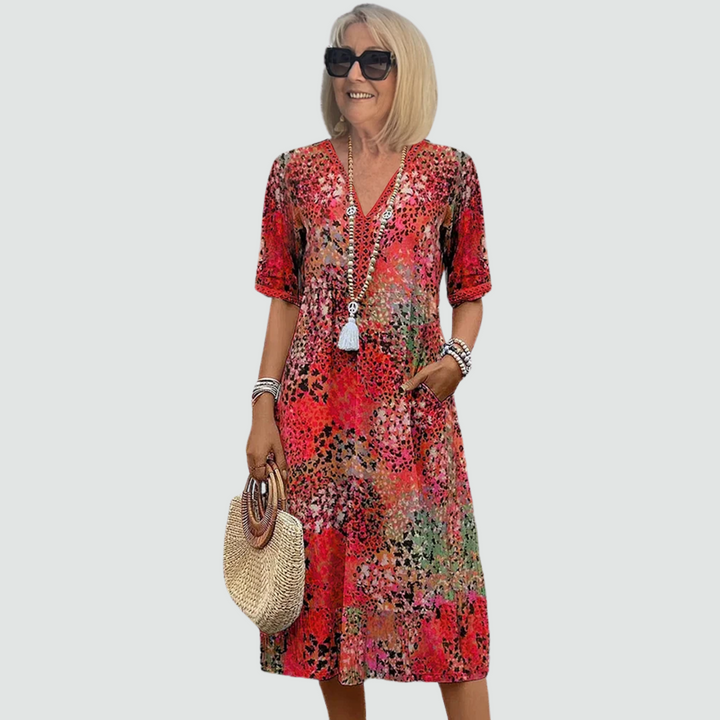 Layla - Vibrant Midi Dress