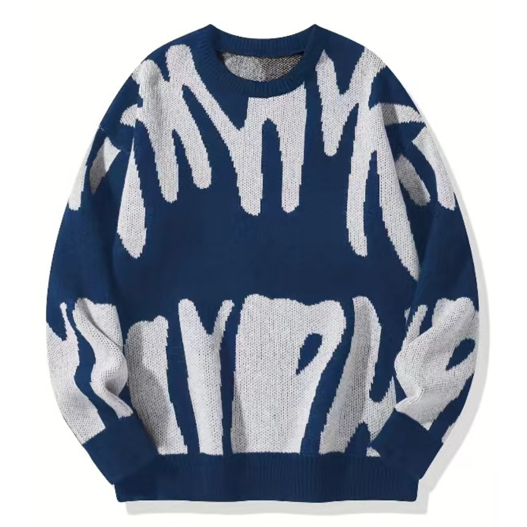 Knitmania | Casual Contrast Sweater for Men