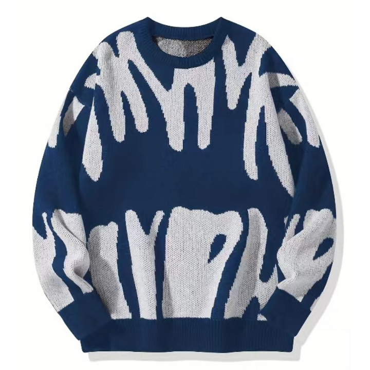 Knitmania | Casual Contrast Sweater for Men