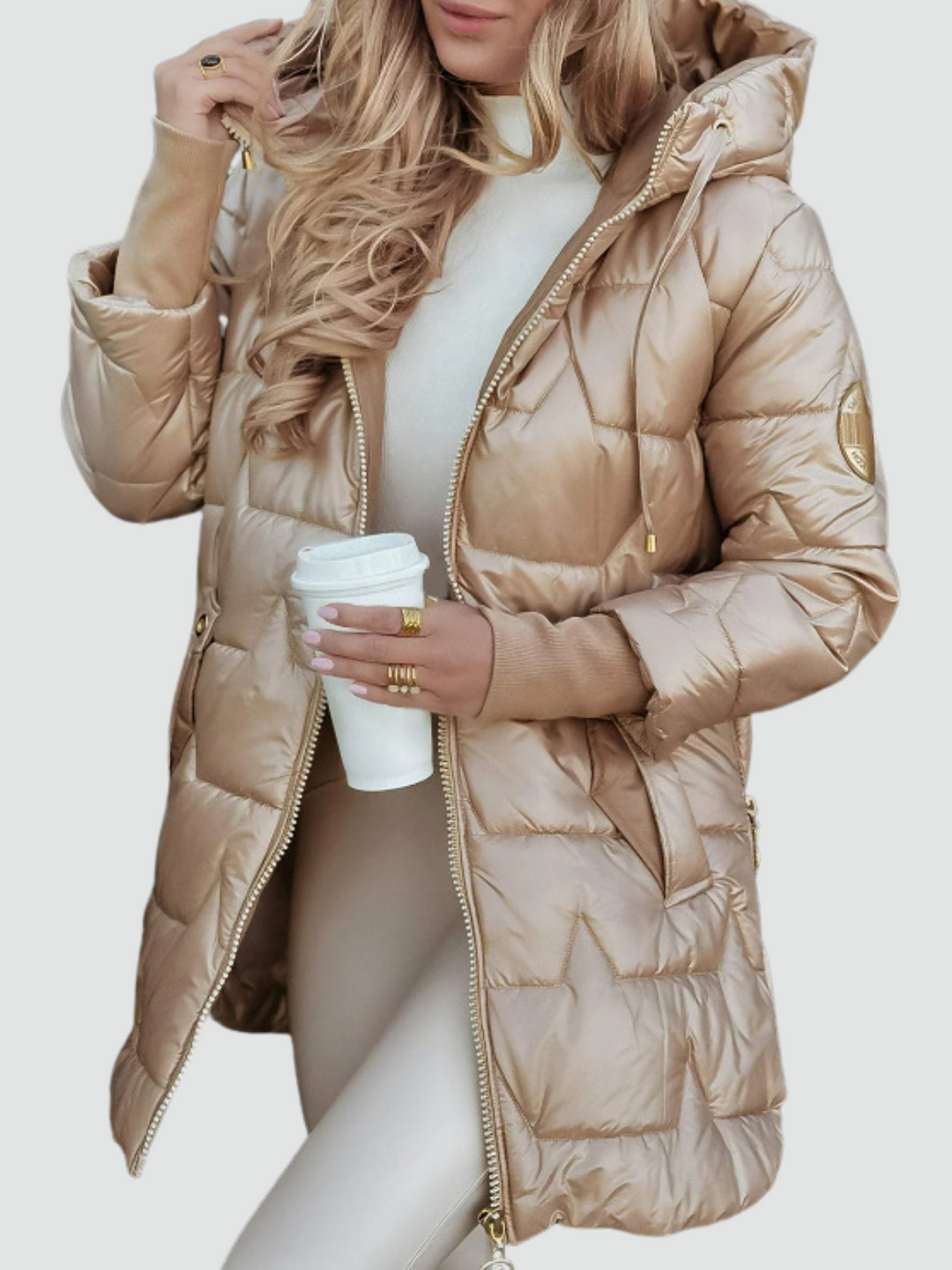 Jasmine - Cotton-Padded Jacket