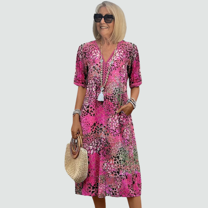 Layla - Vibrant Midi Dress