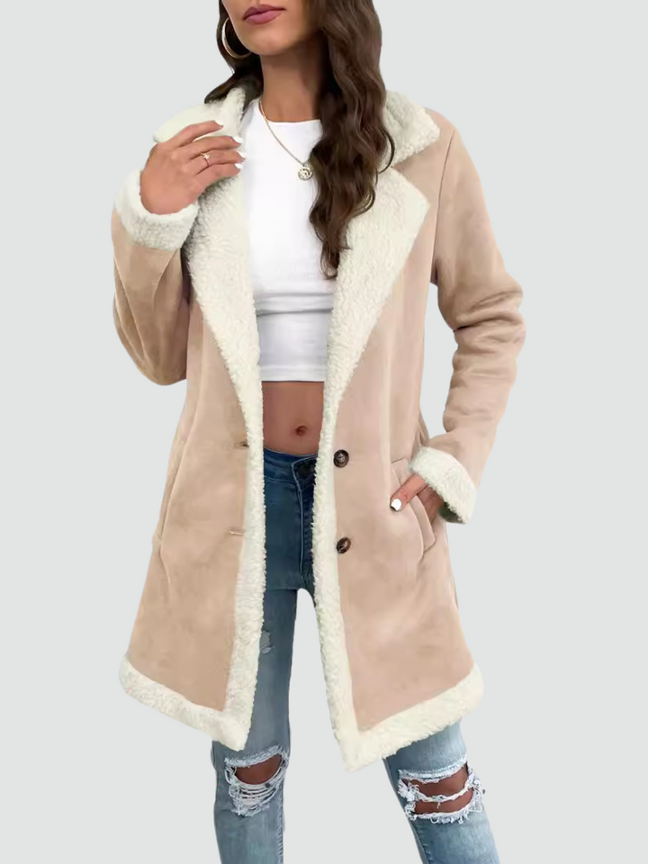 Mabel - Coat with Sherpa Lining