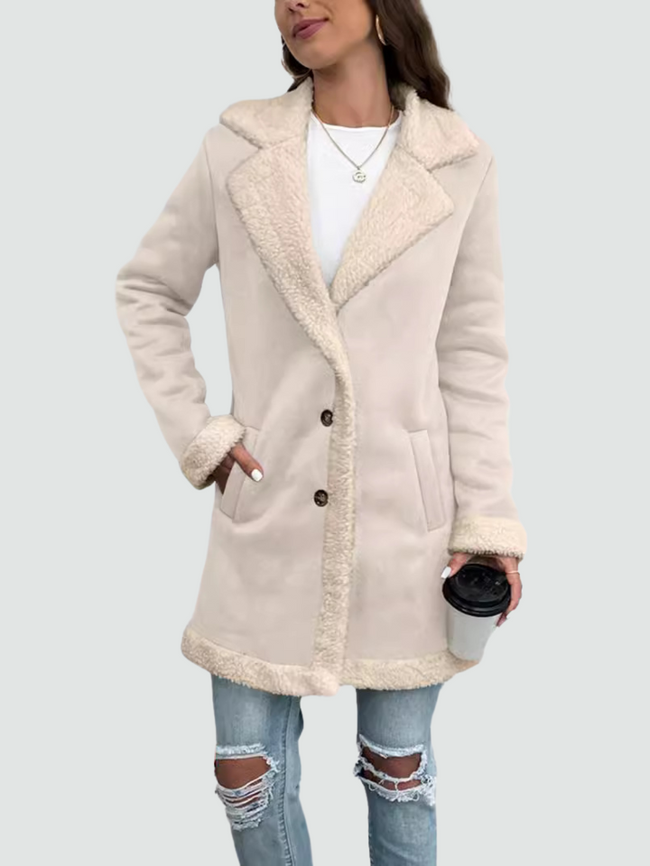 Mabel - Coat with Sherpa Lining