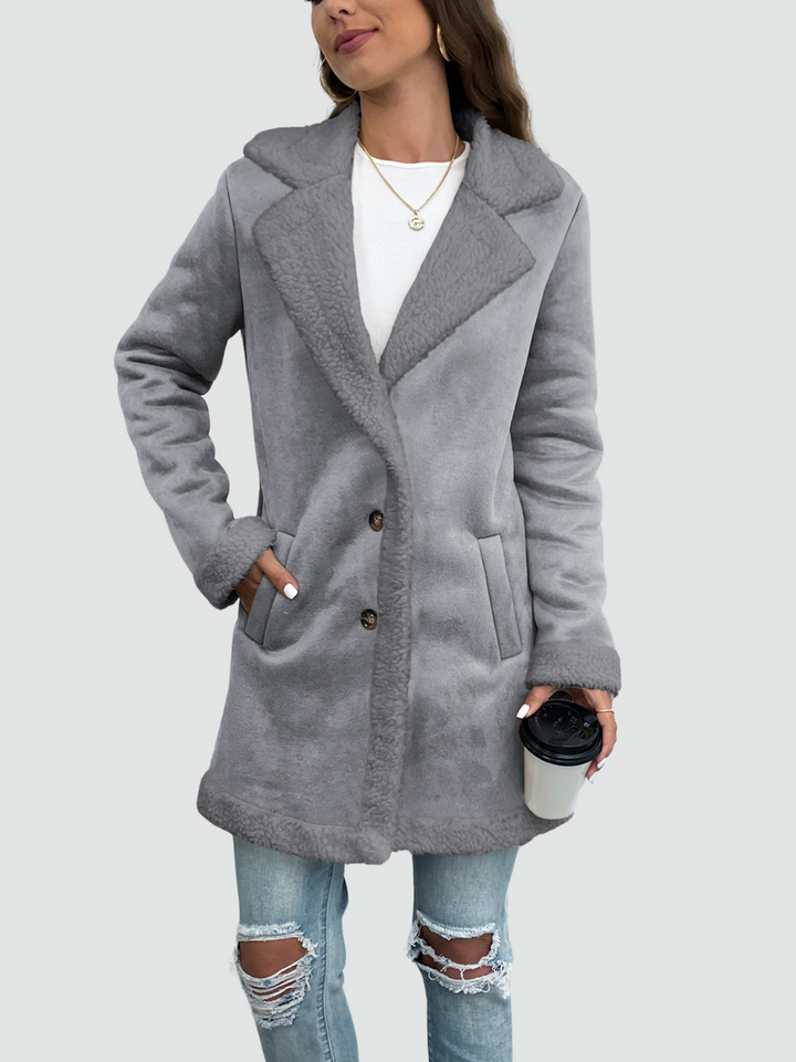 Mabel - Coat with Sherpa Lining