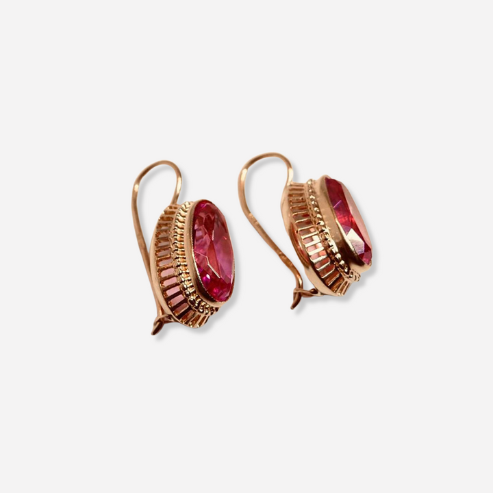 Rosa™ | Vintage Crystal Rose Gold Earrings