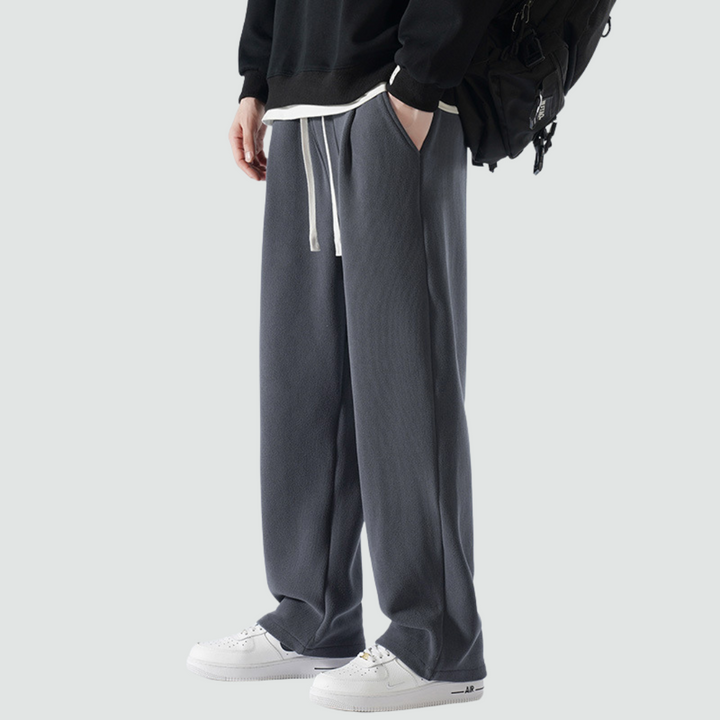 Lewis - Warm Fleece Wide-Leg Trousers