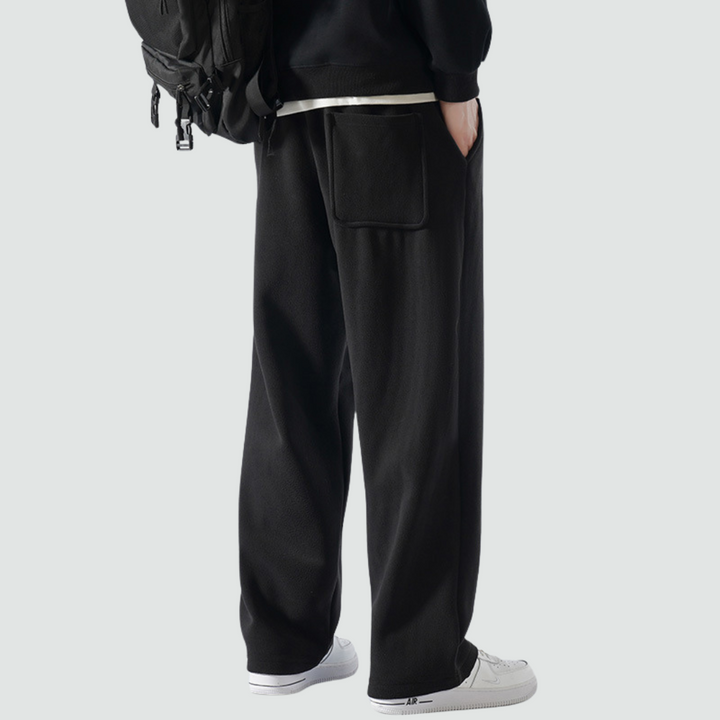 Lewis - Warm Fleece Wide-Leg Trousers