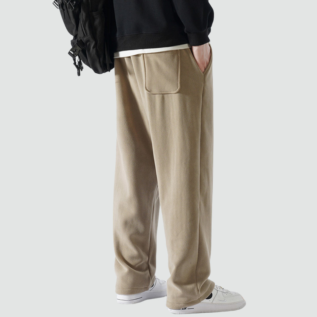 Lewis - Warm Fleece Wide-Leg Trousers