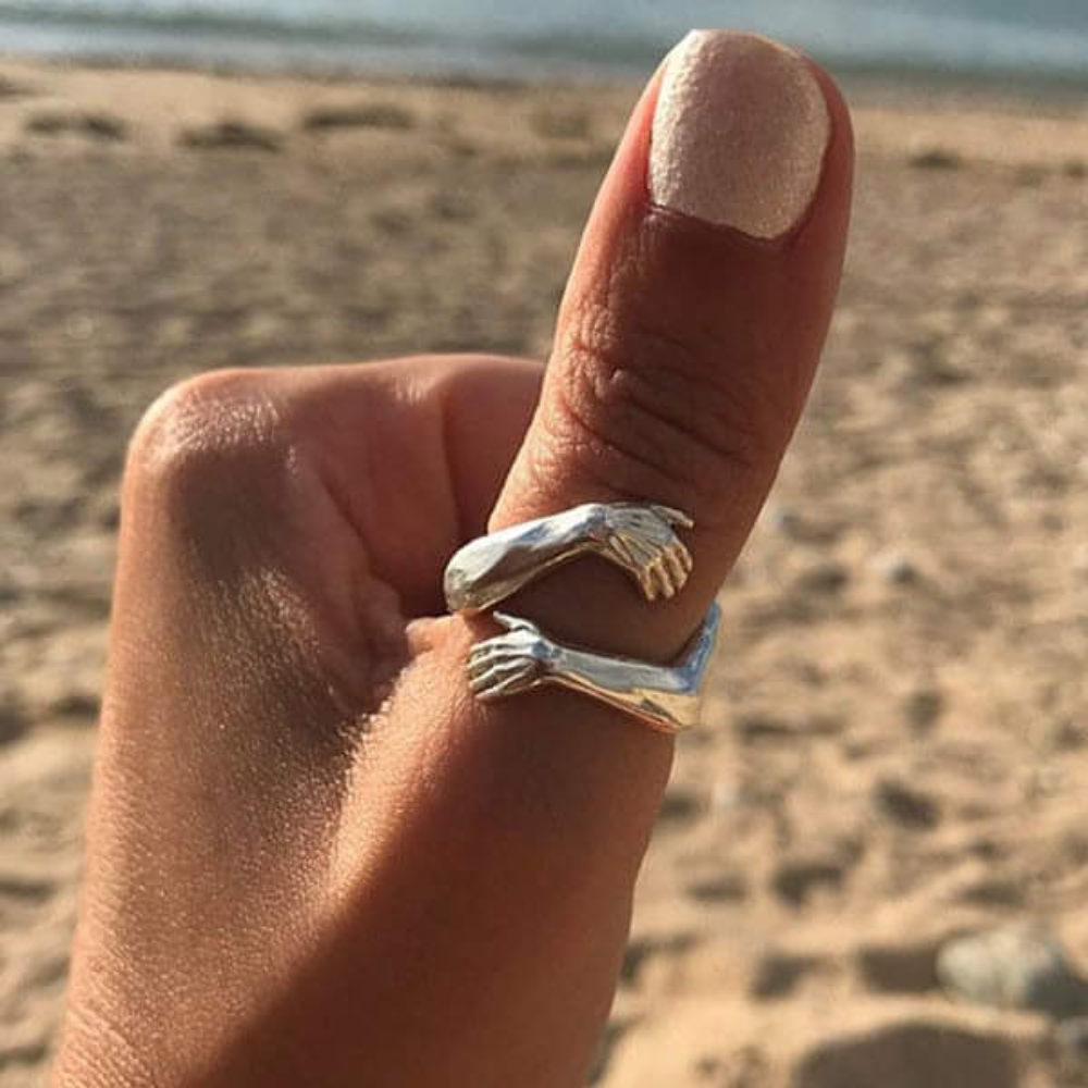 The Andrea Silver Adjustable Hug Ring