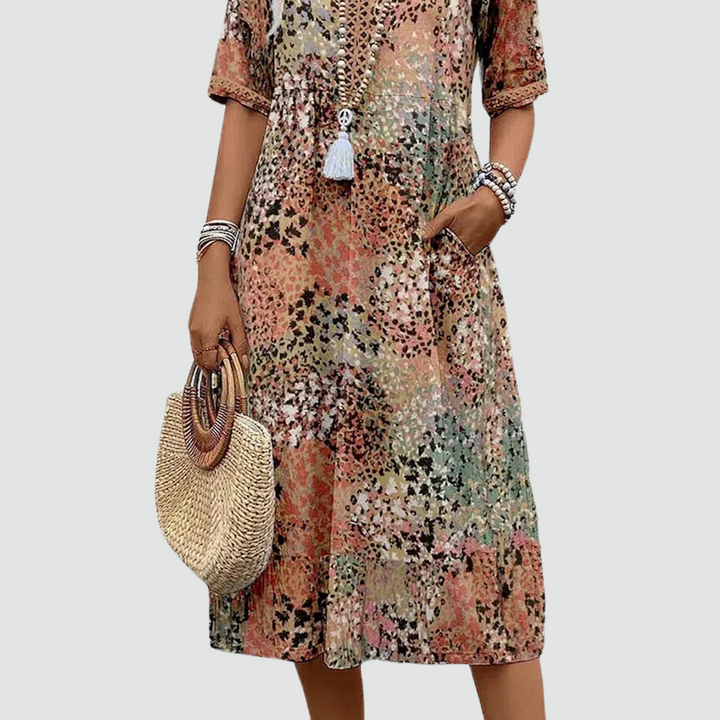 Layla - Vibrant Midi Dress