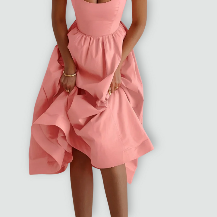 Fabiana - Spaghetti Strap Puff Dress