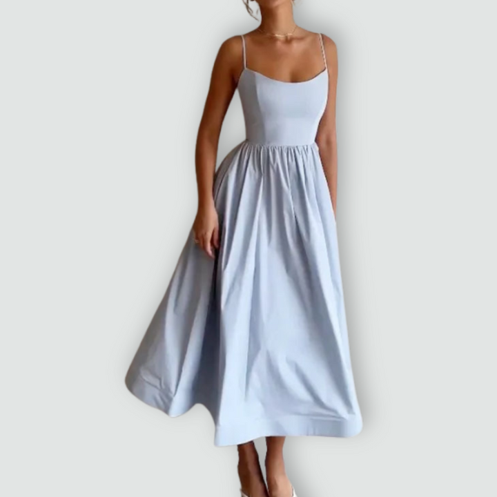 Fabiana - Spaghetti Strap Puff Dress