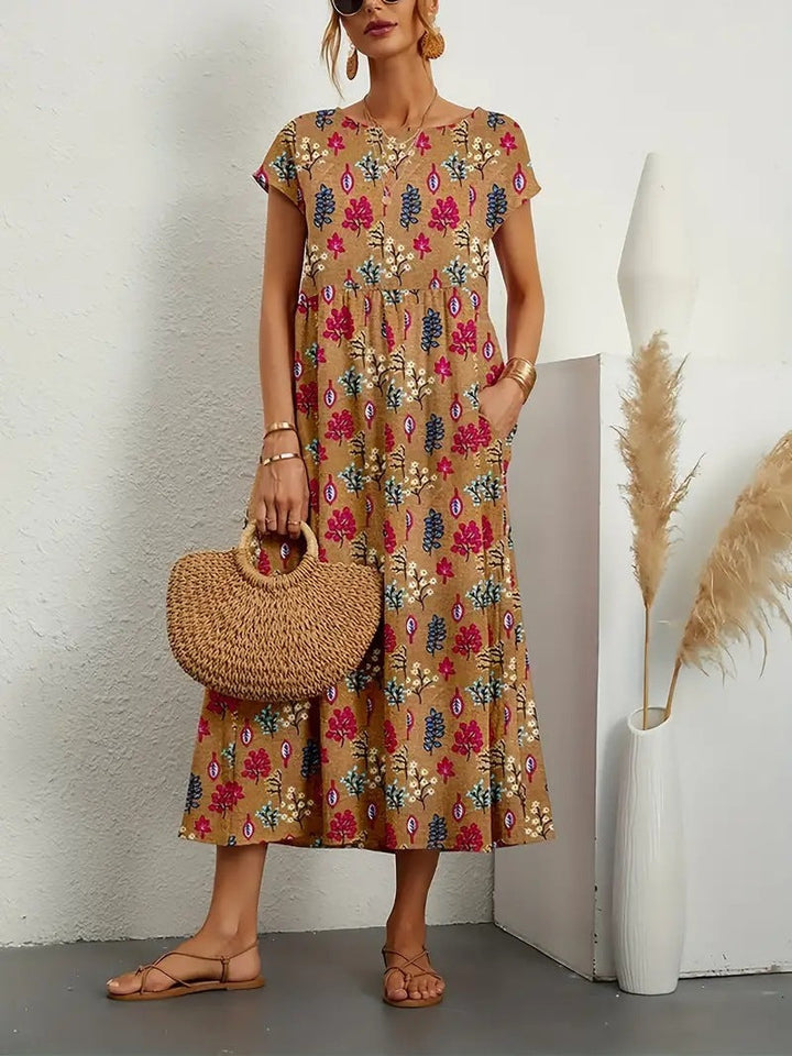 Rosela - Boho Midi Dress