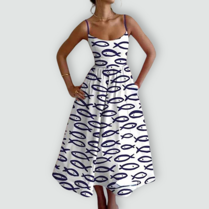 Fabiana - Spaghetti Strap Puff Dress