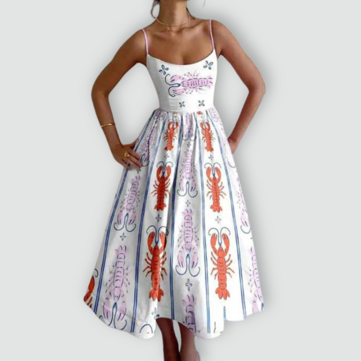 Fabiana - Spaghetti Strap Puff Dress