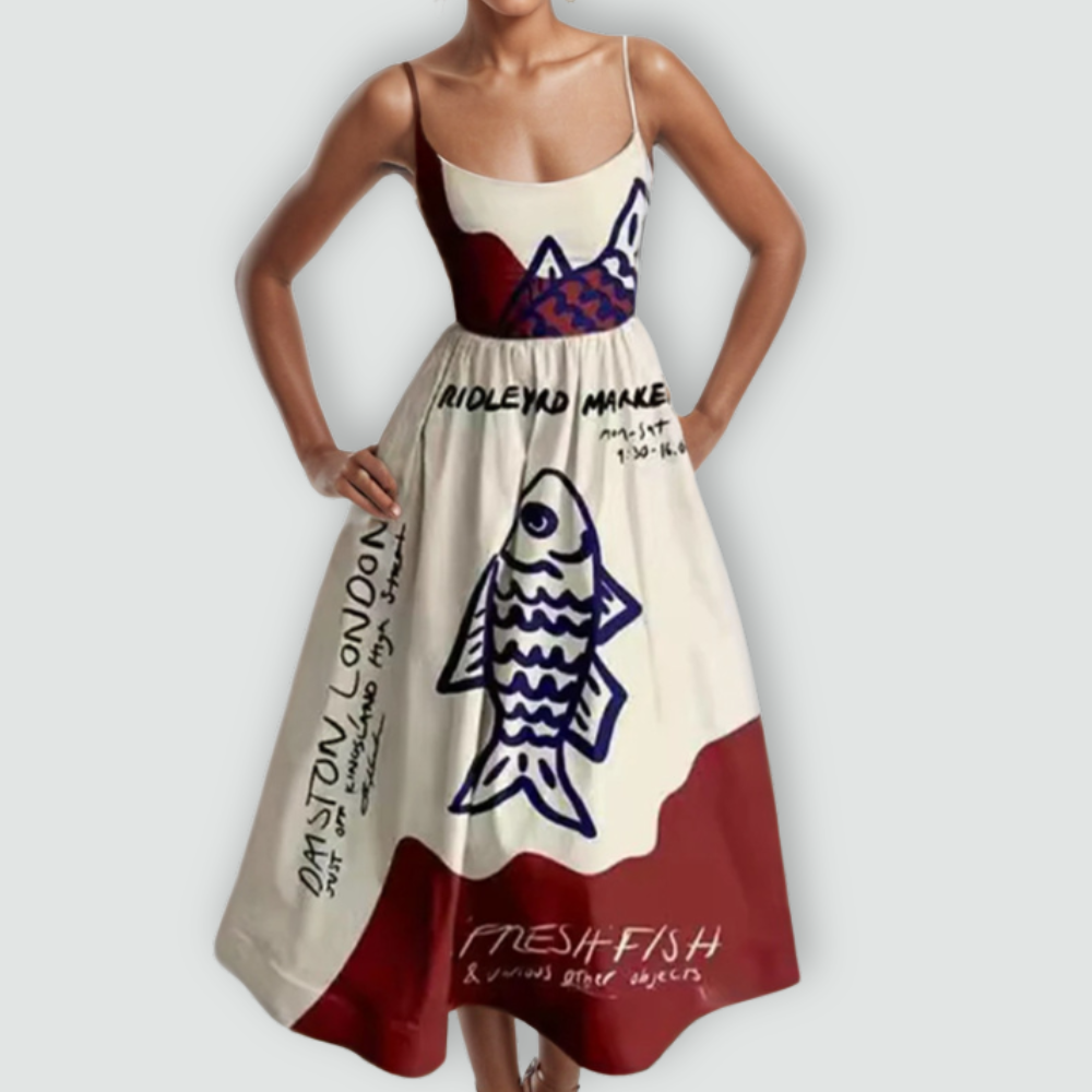 Fabiana - Spaghetti Strap Puff Dress