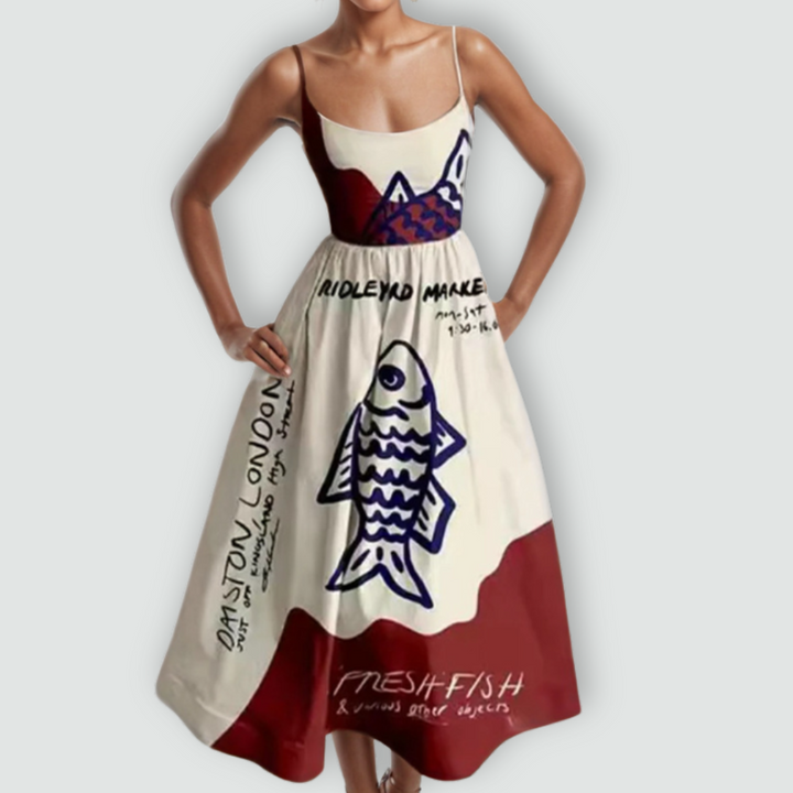 Fabiana - Spaghetti Strap Puff Dress
