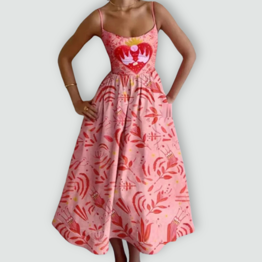 Fabiana - Spaghetti Strap Puff Dress