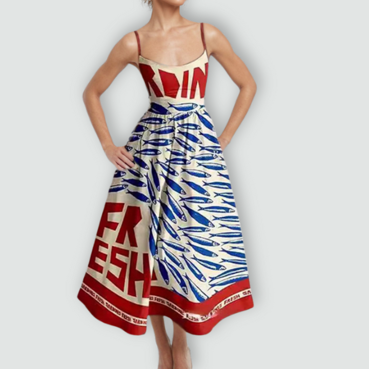 Fabiana - Spaghetti Strap Puff Dress
