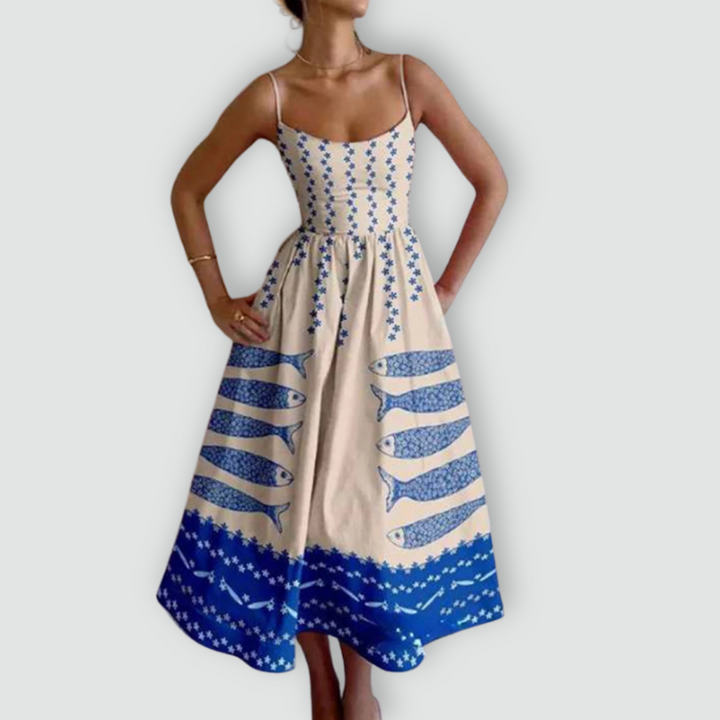 Fabiana - Spaghetti Strap Puff Dress