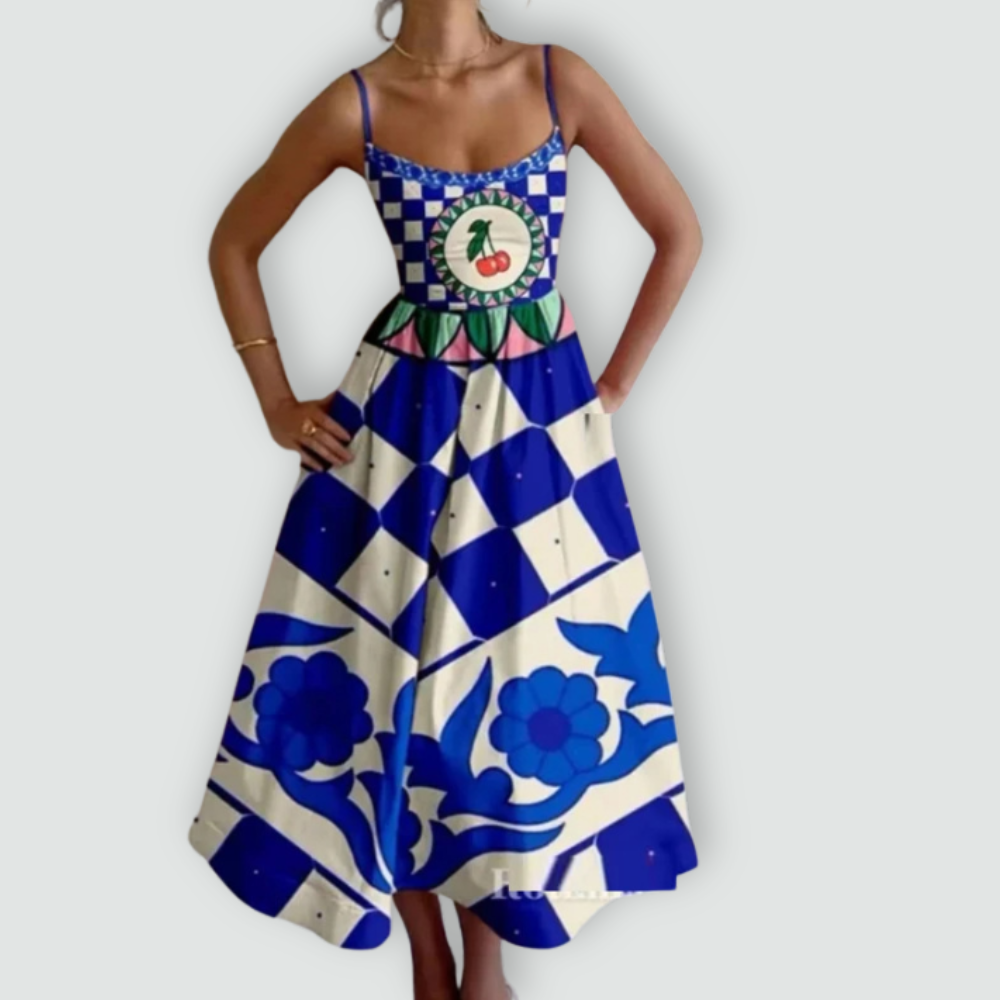 Fabiana - Spaghetti Strap Puff Dress
