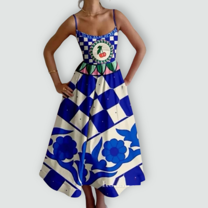 Fabiana - Spaghetti Strap Puff Dress
