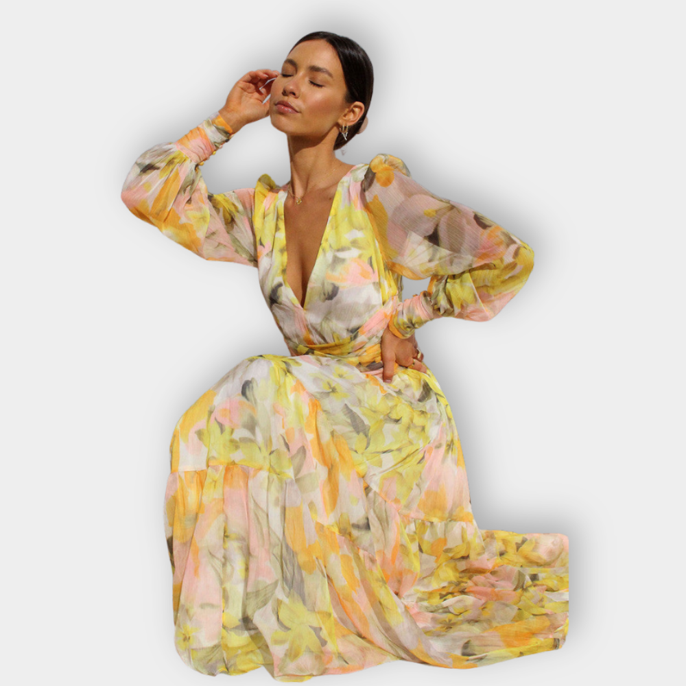 Zarina – Floral Wrap Dress