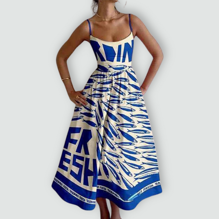 Fabiana - Spaghetti Strap Puff Dress