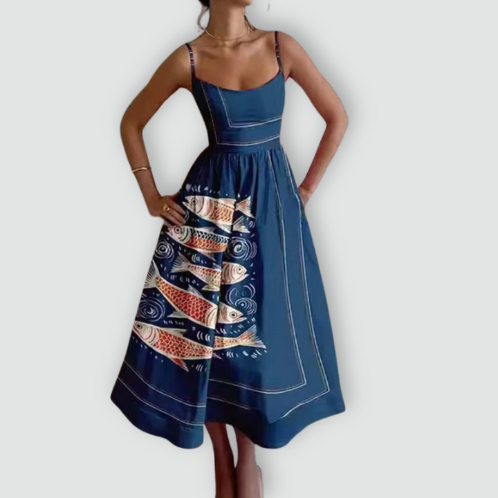 Fabiana - Spaghetti Strap Puff Dress