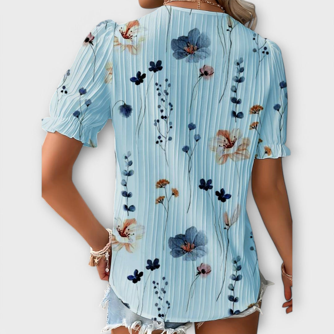 Emily - Stylish Blouse with V-Neck