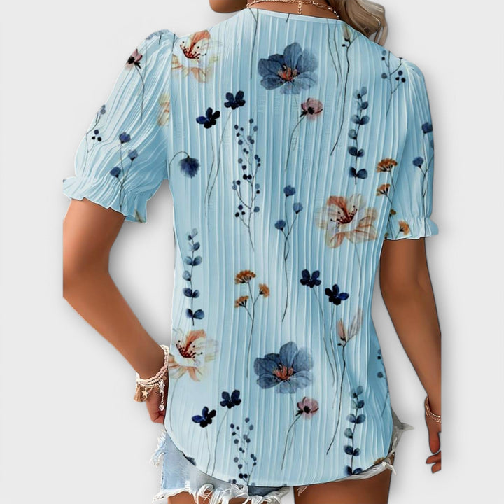 Emily - Stylish Blouse with V-Neck