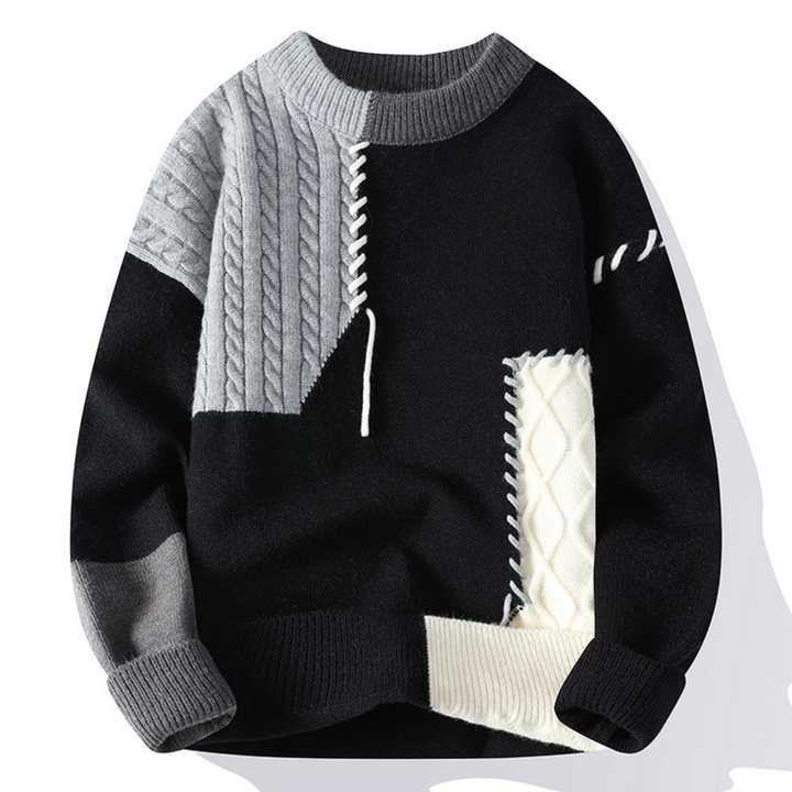 Knitmania | Patchwork Design Sweater for Men