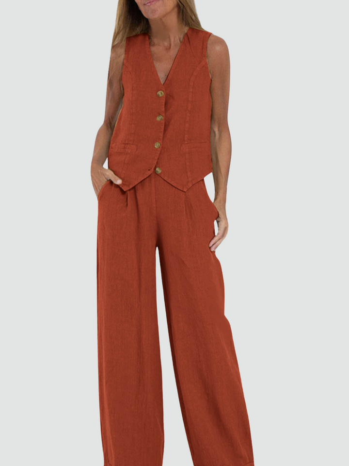 The Freya Vest and Trouser Set