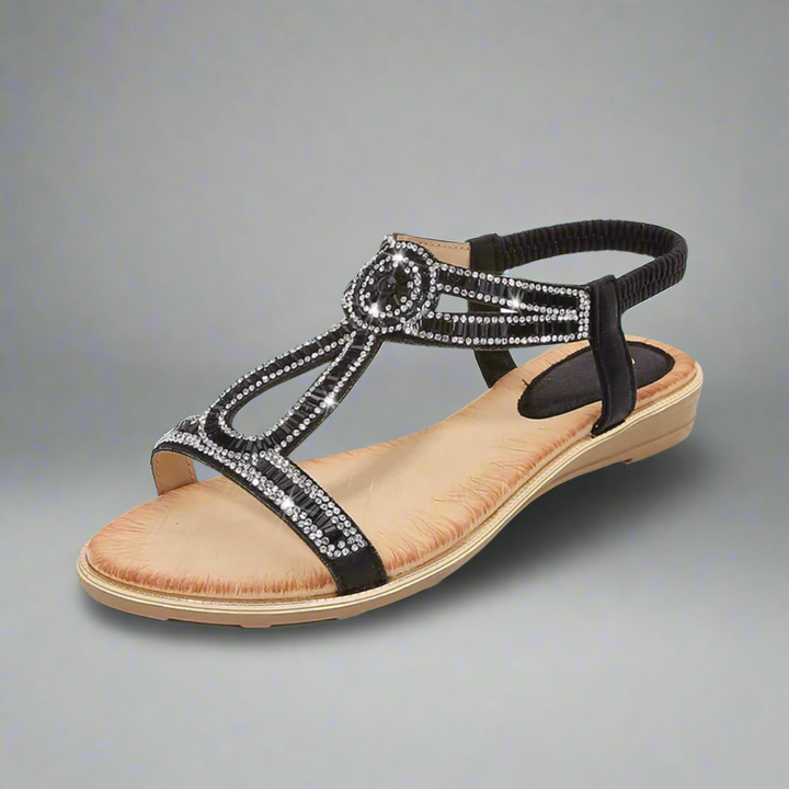 Vally | Handcrafted Golden Sandal with Comfortable Fit