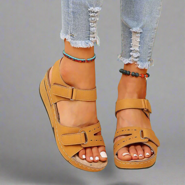 Gudula | Elegant orthopedic sandals made from soft premium material for pain-free summer days
