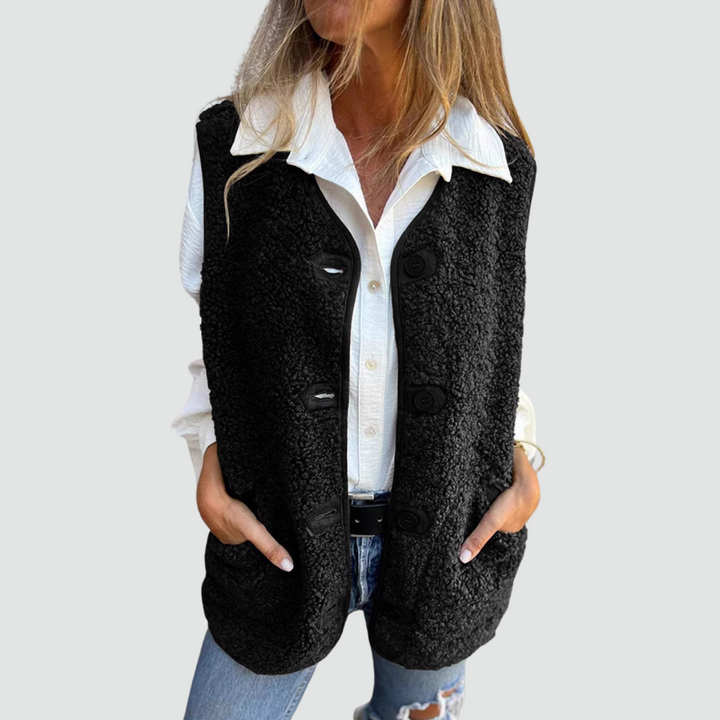 Danela - Women's winter vest in soft wool