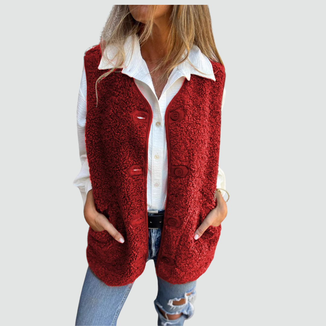 Danela - Women's winter vest in soft wool