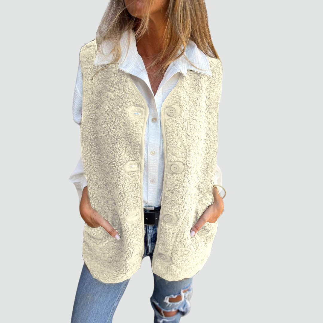 Danela - Women's winter vest in soft wool