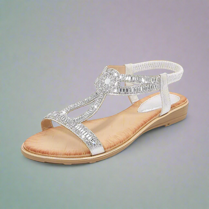 Vally | Handcrafted Golden Sandal with Comfortable Fit