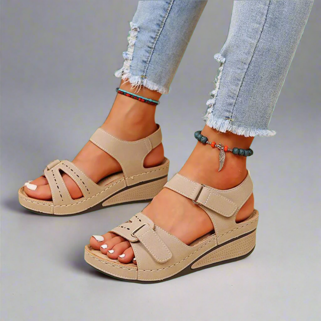 Gudula | Elegant orthopedic sandals made from soft premium material for pain-free summer days