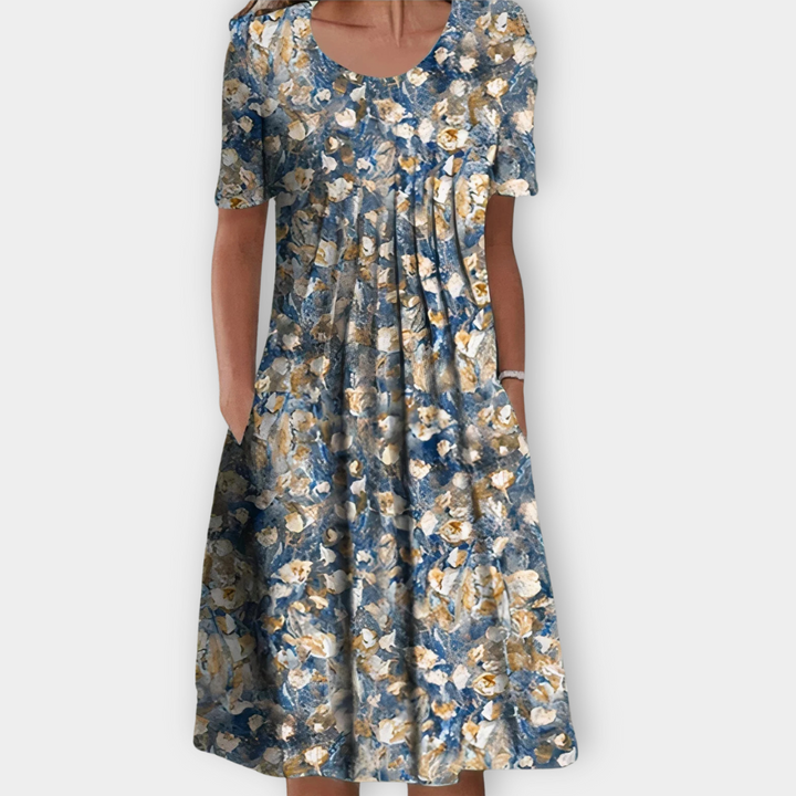 Sabine - Flattering Floral Dress